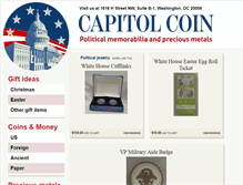 Tablet Screenshot of capitolcoin.com